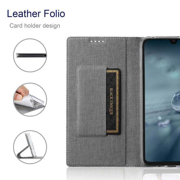 For Sharp Aquos Wish ViLi DMX Series Shockproof TPU + PU Leather Magnetic Attraction Horizontal Flip Case(Grey)