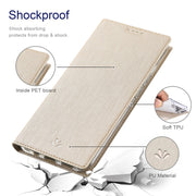 For Sharp Aquos Wish ViLi DMX Series Shockproof TPU + PU Leather Magnetic Attraction Horizontal Flip Case(Gold)