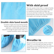 100 PCS 400g Disposable Shoe Covers For Kids Indoor Cleaning Floor Thicken Non-Woven Fabric Overshoes(Baby Blue)