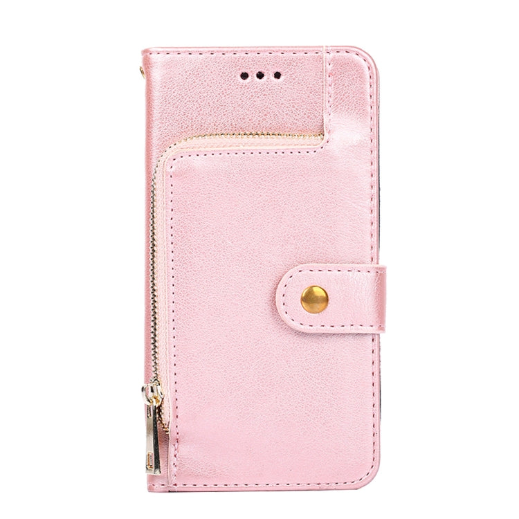 For OPPO Realme C35 Zipper Bag Leather Phone Case(Rose Gold) - Realme Cases by PMC TechLife | Online Shopping South Africa | PMC TechLife | Buy Now Pay Later Mobicred