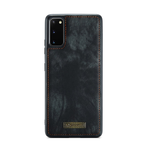 For Galaxy S20 CaseMe Detachable Multifunctional Horizontal Flip Leather Case, with Card Slot & Holder & Zipper Wallet & Photo Frame(Black)