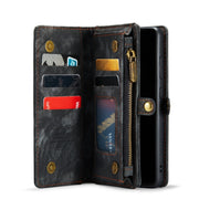 For Galaxy S20 CaseMe Detachable Multifunctional Horizontal Flip Leather Case, with Card Slot & Holder & Zipper Wallet & Photo Frame(Black)