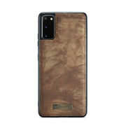 For Galaxy S20 CaseMe Detachable Multifunctional Horizontal Flip Leather Case, with Card Slot & Holder & Zipper Wallet & Photo Frame(Brown)
