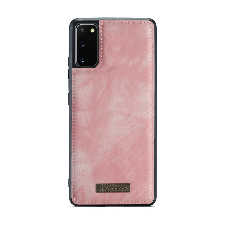 For Samsung Galaxy S20 CaseMe Detachable Multifunctional Horizontal Flip Leather Case, with Card Slot & Holder & Zipper Wallet & Photo Frame (Pink) - free shipping - PMC Jewellery - Order now!