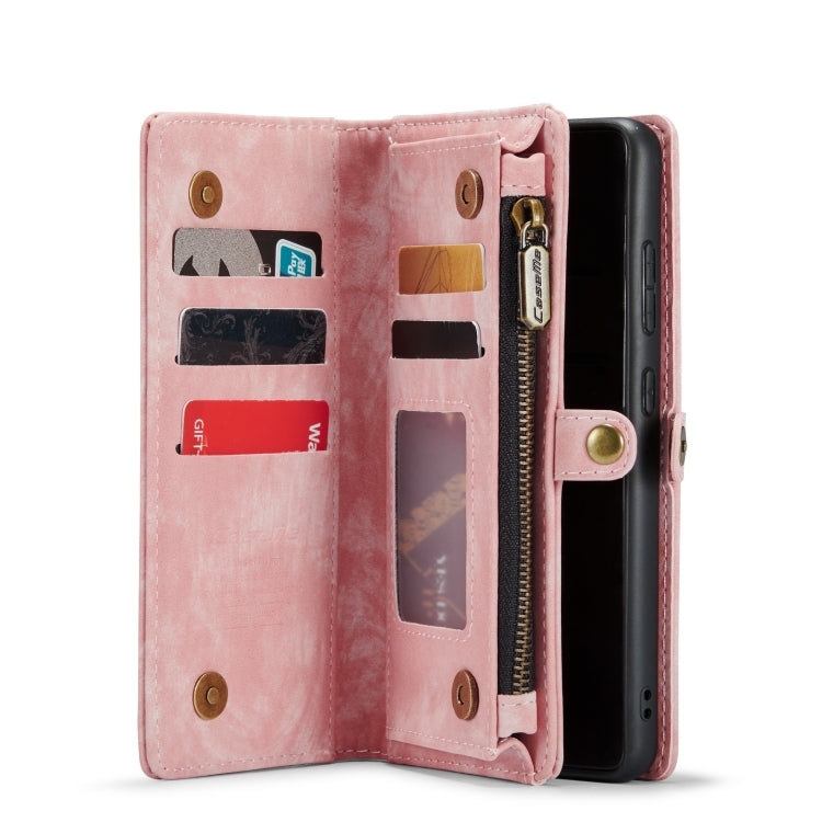For Samsung Galaxy S20 CaseMe Detachable Multifunctional Horizontal Flip Leather Case, with Card Slot & Holder & Zipper Wallet & Photo Frame (Pink) - free shipping - PMC Jewellery - Order now!