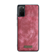 For Galaxy S20 Ultra CaseMe Detachable Multifunctional Horizontal Flip Leather Case, with Card Slot & Holder & Zipper Wallet & Photo Frame(Red)