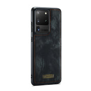 For Galaxy S20 Plus CaseMe Detachable Multifunctional Horizontal Flip Leather Case, with Card Slot & Holder & Zipper Wallet & Photo Frame(Black)