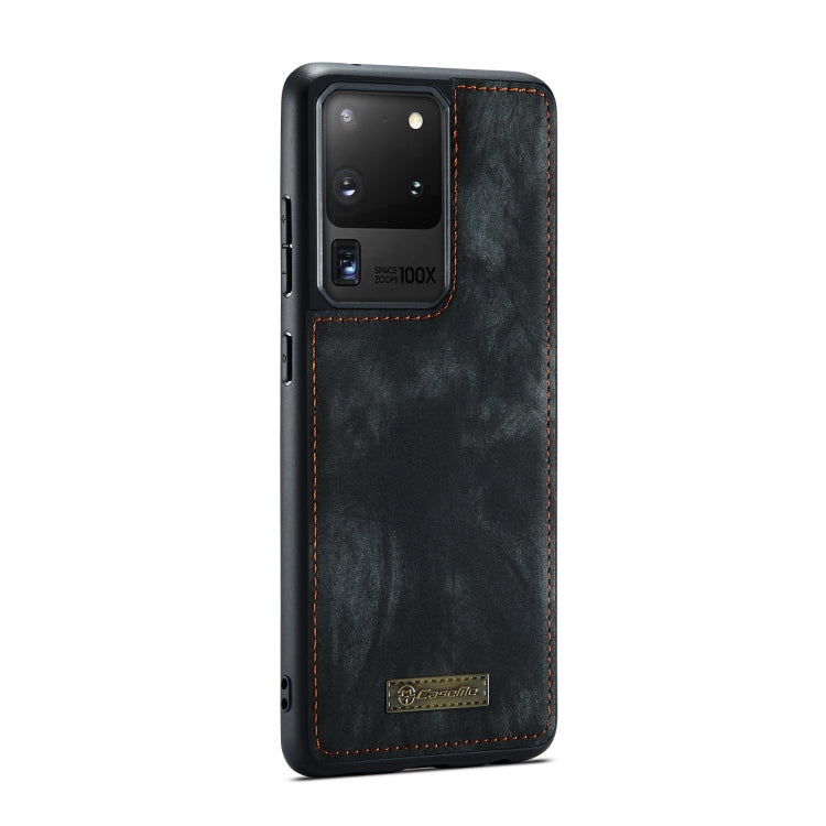For Galaxy S20 Plus CaseMe Detachable Multifunctional Horizontal Flip Leather Case, with Card Slot & Holder & Zipper Wallet & Photo Frame(Black)