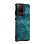 For Galaxy S20 Plus CaseMe Detachable Multifunctional Horizontal Flip Leather Case, with Card Slot & Holder & Zipper Wallet & Photo Frame(Green)