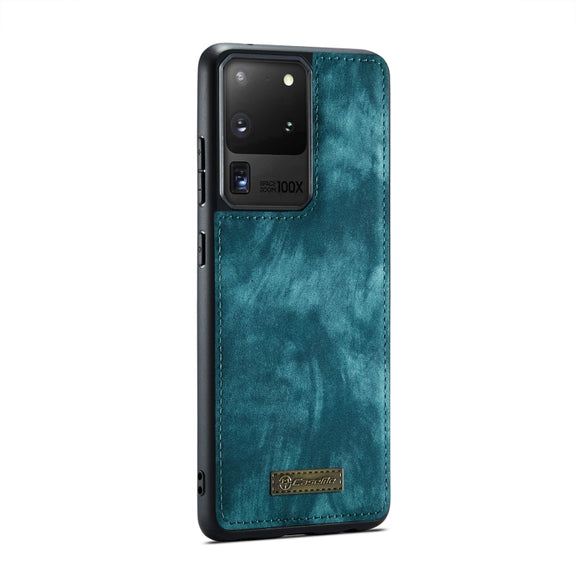 For Galaxy S20 Plus CaseMe Detachable Multifunctional Horizontal Flip Leather Case, with Card Slot & Holder & Zipper Wallet & Photo Frame(Green)