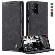 For Galaxy A51 CaseMe Multifunctional Horizontal Flip Leather Case, with Card Slot & Holder & Wallet(Black)