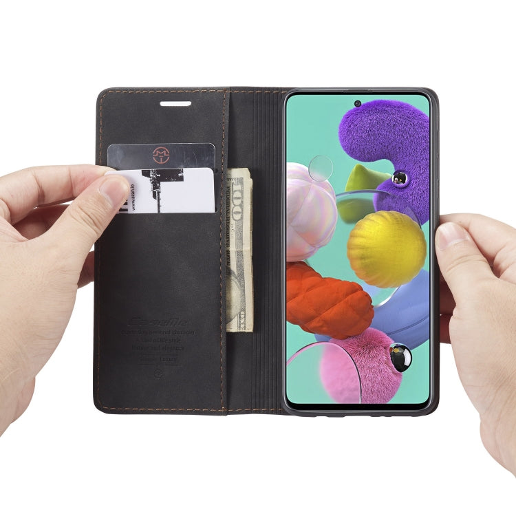 For Galaxy A51 CaseMe Multifunctional Horizontal Flip Leather Case, with Card Slot & Holder & Wallet(Black) - free shipping - PMC TechLife - Order now!