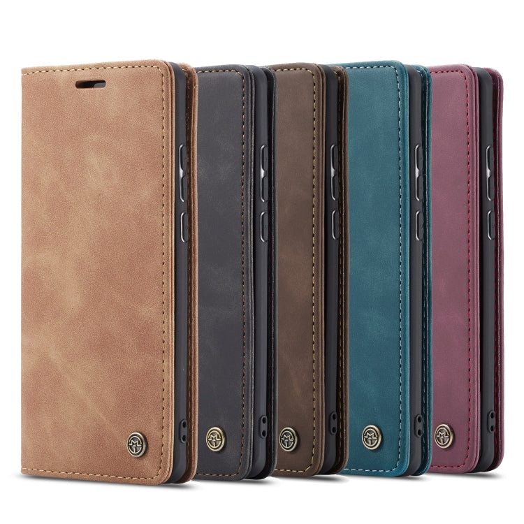 For Galaxy A71 CaseMe Multifunctional Horizontal Flip Leather Case, with Card Slot & Holder & Wallet(Brown)
