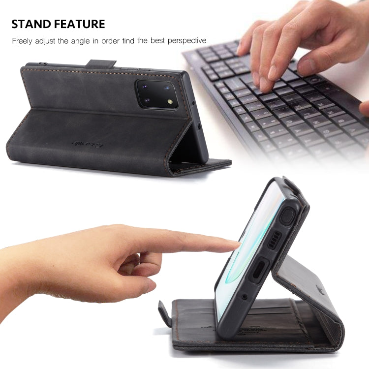 For Galaxy A81 / Note 10 Lite CaseMe Multifunctional Horizontal Flip Leather Case, with Card Slot & Holder & Wallet(Black) - Galaxy Phone Cases by CaseMe | Online Shopping South Africa | PMC Jewellery | Buy Now Pay Later Mobicred