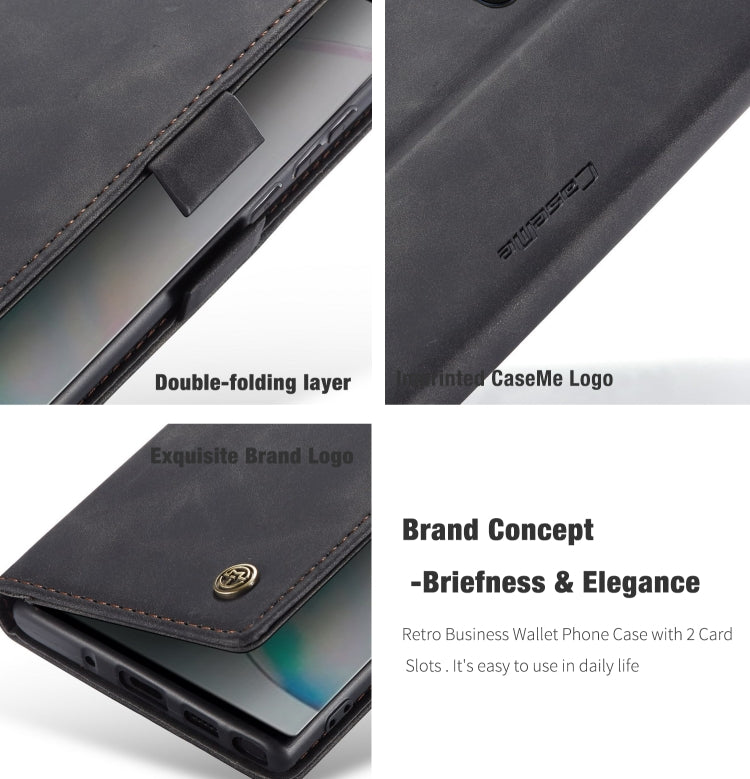 For Galaxy A81 / Note 10 Lite CaseMe Multifunctional Horizontal Flip Leather Case, with Card Slot & Holder & Wallet(Black) - Galaxy Phone Cases by CaseMe | Online Shopping South Africa | PMC Jewellery | Buy Now Pay Later Mobicred
