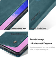 For Galaxy A91 / S10 Lite CaseMe Multifunctional Horizontal Flip Leather Case, with Card Slot & Holder & Wallet(Blue)