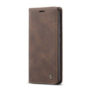 For Galaxy A91 / S10 Lite CaseMe Multifunctional Horizontal Flip Leather Case, with Card Slot & Holder & Wallet(Coffee)