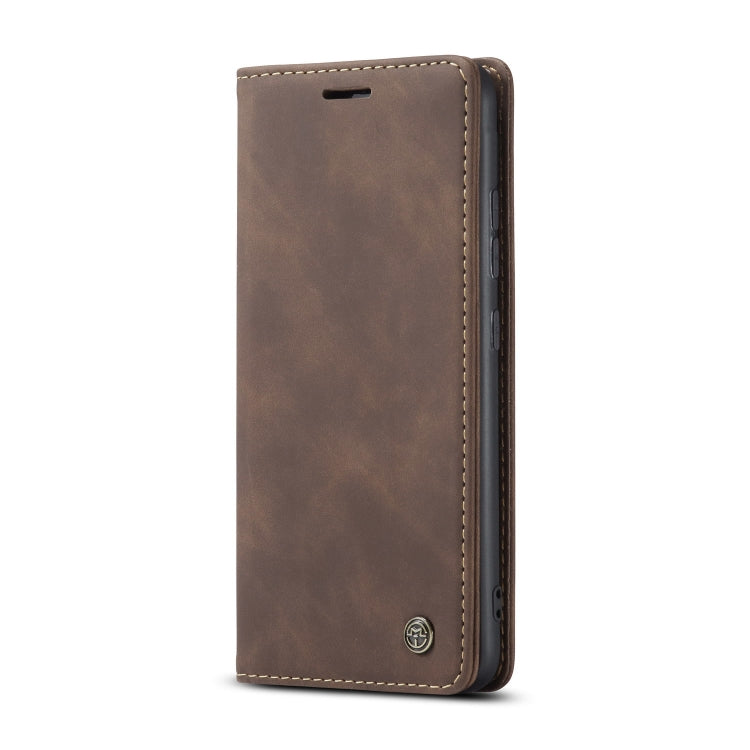 For Galaxy A91 / S10 Lite CaseMe Multifunctional Horizontal Flip Leather Case, with Card Slot & Holder & Wallet(Coffee)