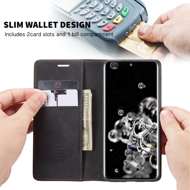 For Galaxy S20 Plus CaseMe Multifunctional Horizontal Flip Leather Case, with Card Slot & Holder & Wallet(Black) - free shipping - PMC Jewellery - Order now!