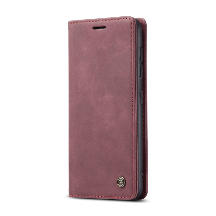 For Galaxy S20 Plus CaseMe Multifunctional Horizontal Flip Leather Case, with Card Slot & Holder & Wallet(Wine Red)