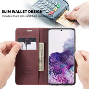 For Galaxy S20 Plus CaseMe Multifunctional Horizontal Flip Leather Case, with Card Slot & Holder & Wallet(Wine Red)