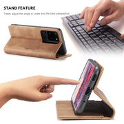 For Galaxy S20 Ultra CaseMe Multifunctional Horizontal Flip Leather Case, with Card Slot & Holder & Wallet(Brown)