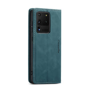 For Galaxy S20 Ultra CaseMe Multifunctional Horizontal Flip Leather Case, with Card Slot & Holder & Wallet(Blue)