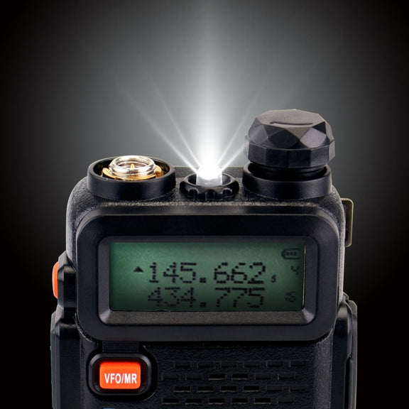 RETEVIS RT5R EU Frequency 144-146MHz & 430-440MHz Handheld Two Way Radio Walkie Talkie(Black)