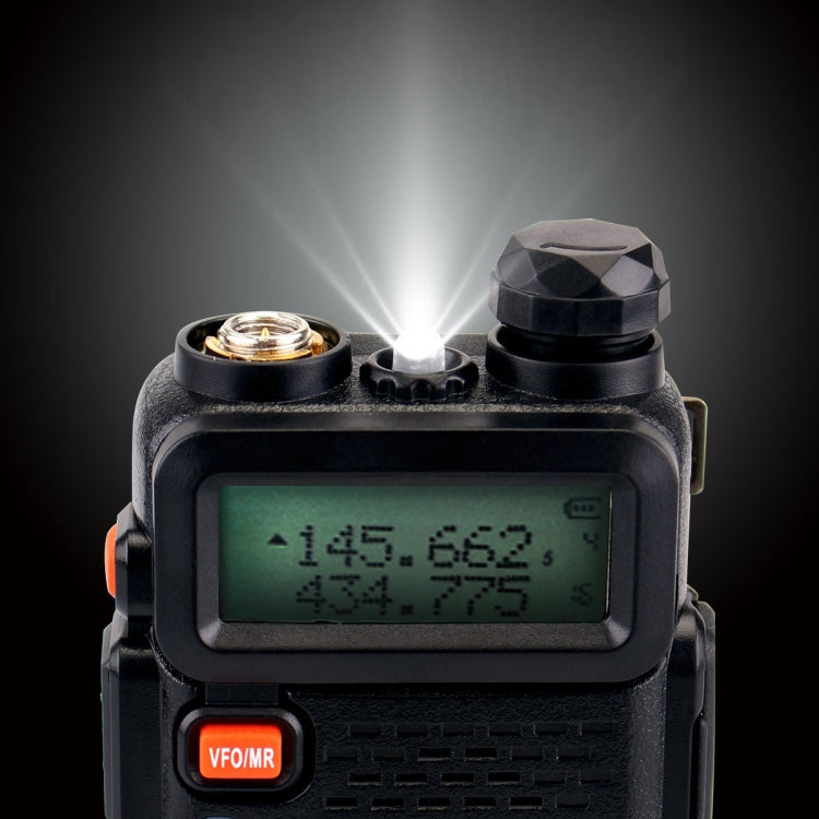 RETEVIS RT5R EU Frequency 144-146MHz & 430-440MHz Handheld Two Way Radio Walkie Talkie(Black)