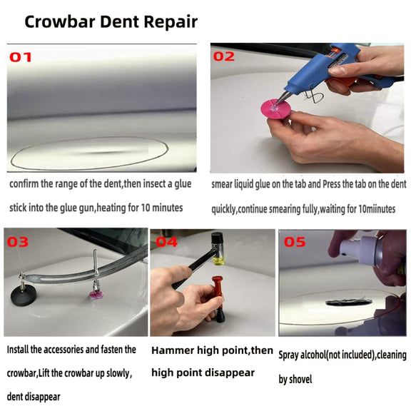 N10 117 in 1 Car Paintless Dent Removal Fender Damage Repair Puller Lifter, Plug Type:UK Plug