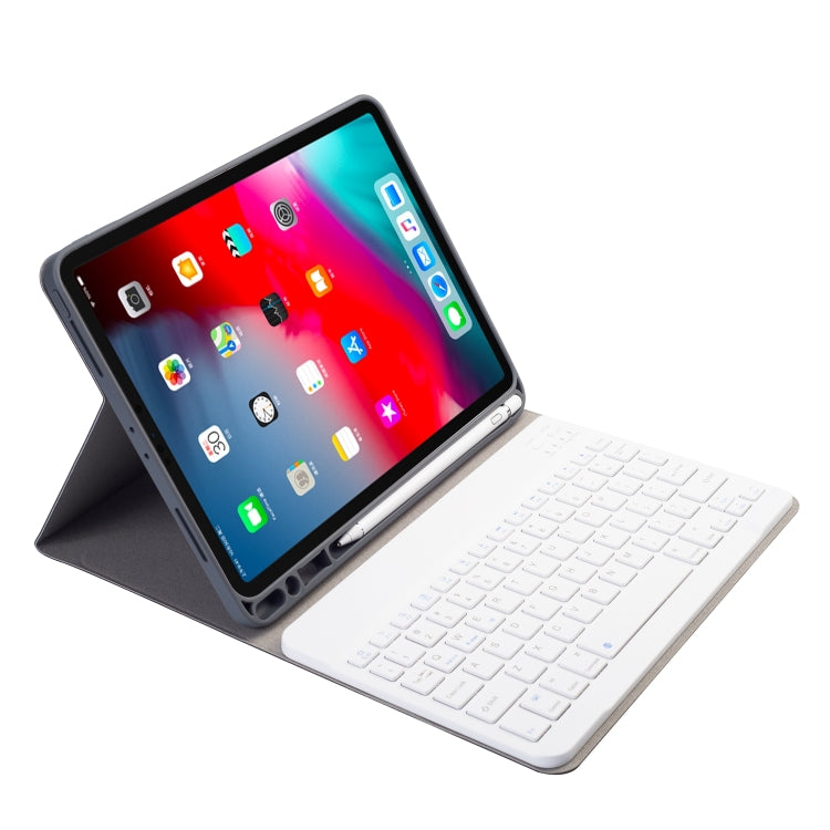 RK11 Cloth Texture Detachable Magnetic Bluetooth Keyboard Horizontal Flip Leather Tablet Case for iPad Pro 11 2020 / 2018 with Holder & Pen Slot(Black) - For iPad Pro by PMC TechLife | Online Shopping South Africa | PMC TechLife | Buy Now Pay Later Mobicred