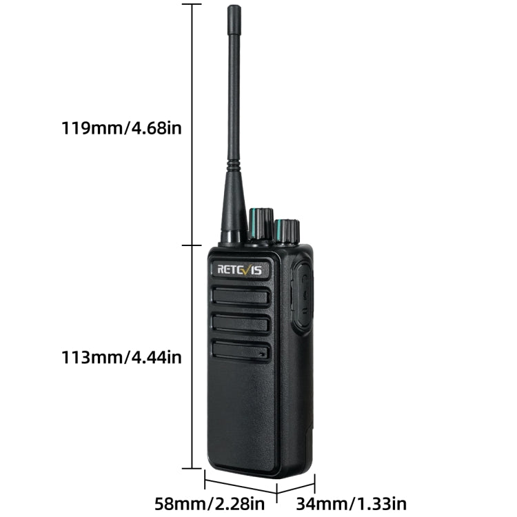 1 Pair RETEVIS RB29 FRS Free-license Two Way Radio Walkie Talkie(Black) - free shipping - PMC Jewellery - Order now!