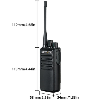 1 Pair RETEVIS RB29 FRS Free-license Two Way Radio Walkie Talkie(Black) - free shipping - PMC Jewellery - Order now!