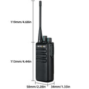 1 Pair RETEVIS RB29 FRS Free-license Two Way Radio Walkie Talkie(Black)