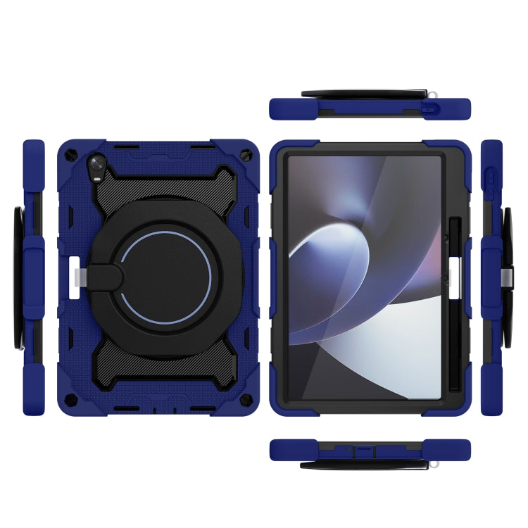 For OPPO Pad Armor Contrast Color Silicone + PC Tablet Case(Navy Blue) - OPPO by PMC TechLife | Online Shopping South Africa | PMC TechLife | Buy Now Pay Later Mobicred