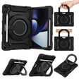 For OPPO Pad Armor Contrast Color Silicone + PC Tablet Case(Black) - OPPO by PMC TechLife | Online Shopping South Africa | PMC TechLife | Buy Now Pay Later Mobicred