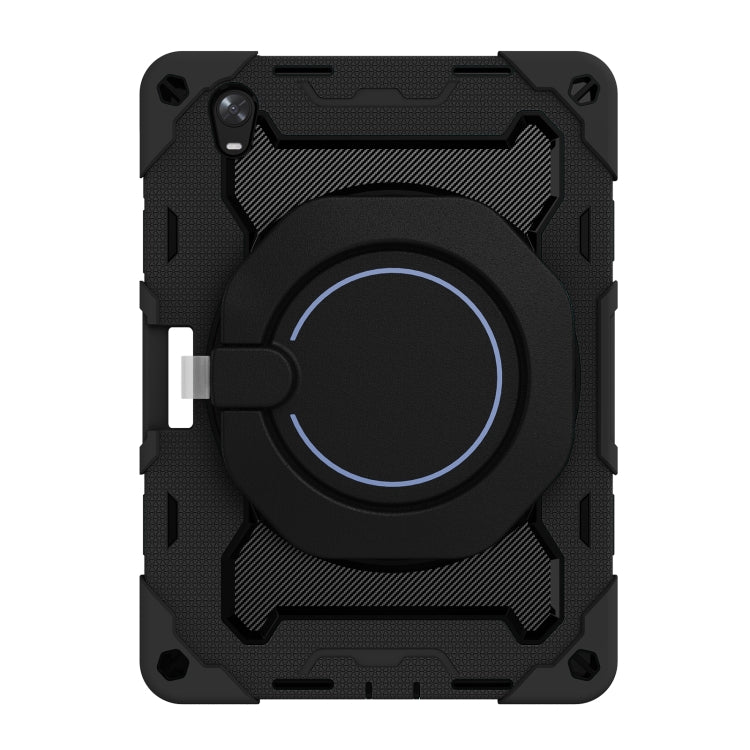 For OPPO Pad Armor Contrast Color Silicone + PC Tablet Case(Black) - OPPO by PMC TechLife | Online Shopping South Africa | PMC TechLife | Buy Now Pay Later Mobicred