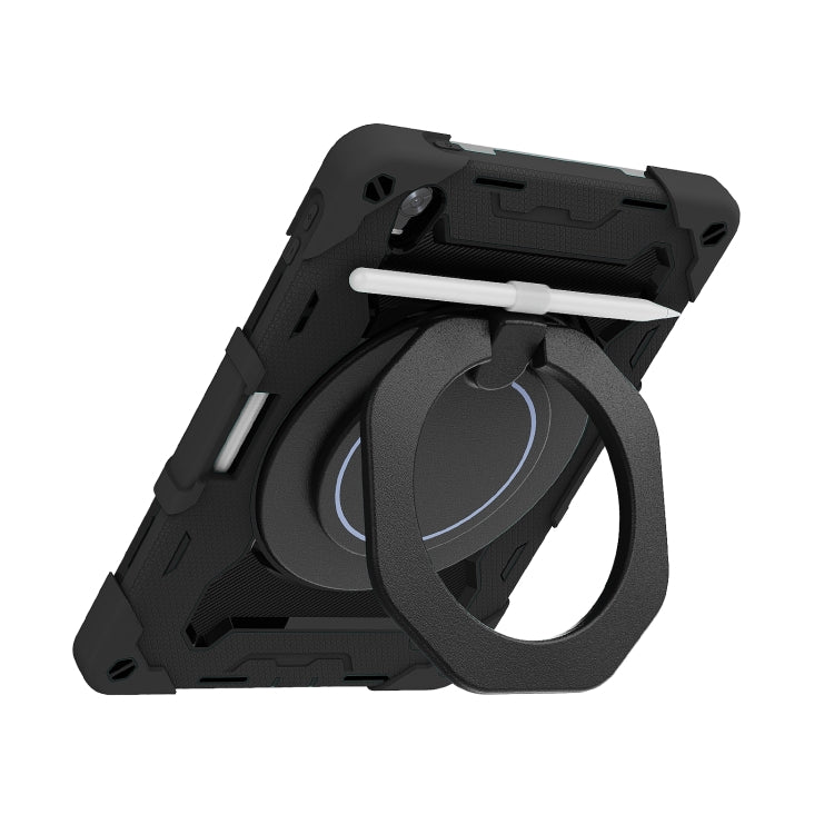 For OPPO Pad Armor Contrast Color Silicone + PC Tablet Case(Black) - OPPO by PMC TechLife | Online Shopping South Africa | PMC TechLife | Buy Now Pay Later Mobicred