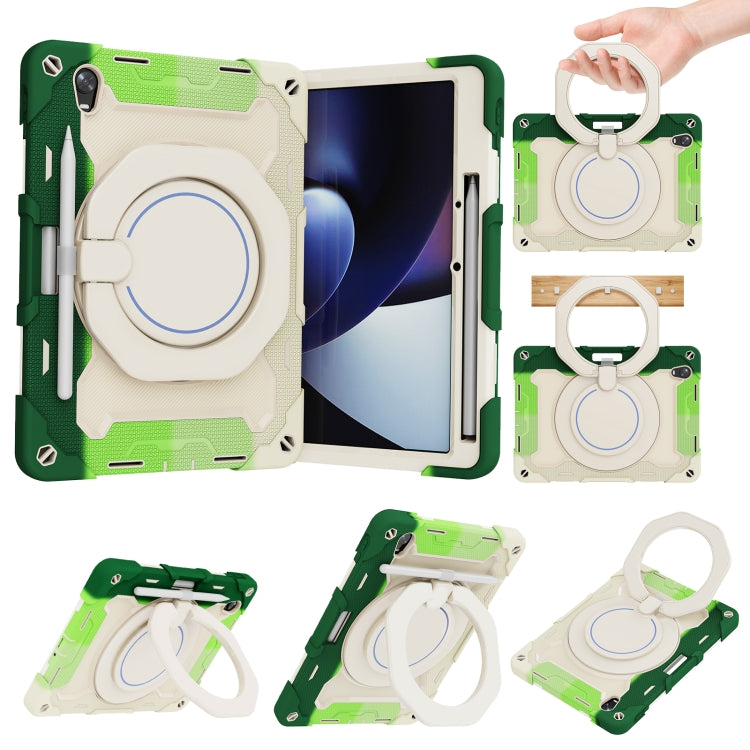 For OPPO Pad Armor Contrast Color Silicone + PC Tablet Case(Colorful Green) - OPPO by PMC TechLife | Online Shopping South Africa | PMC TechLife | Buy Now Pay Later Mobicred