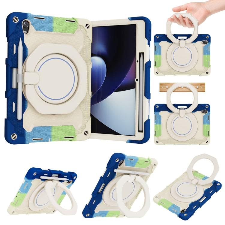 For OPPO Pad Armor Contrast Color Silicone + PC Tablet Case(Colorful Blue) - free shipping - PMC TechLife - Order now!