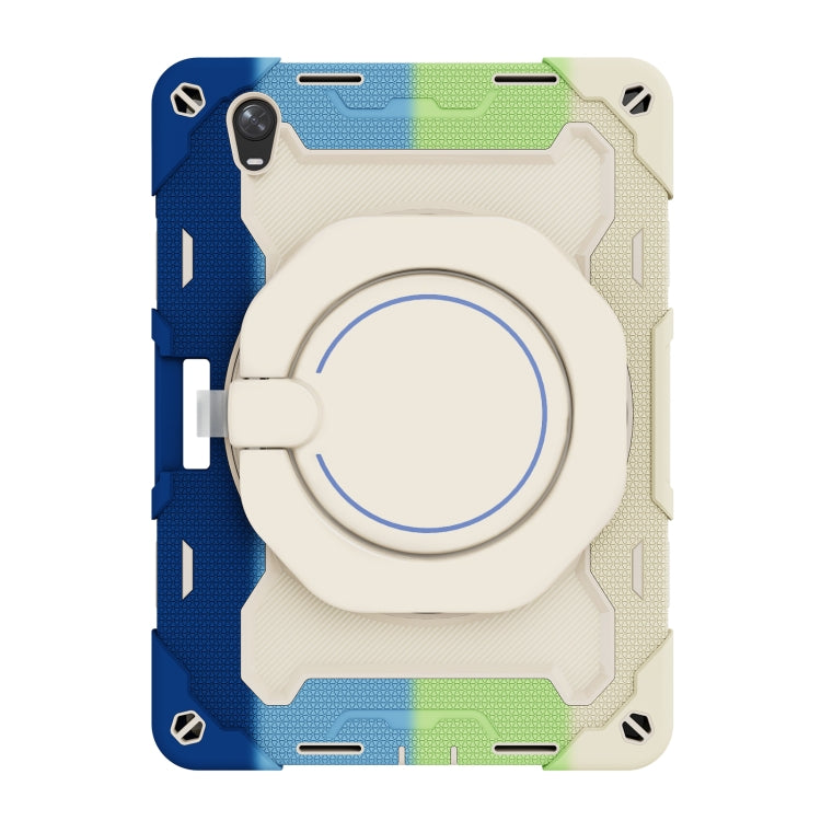 For OPPO Pad Armor Contrast Color Silicone + PC Tablet Case(Colorful Blue) - free shipping - PMC TechLife - Order now!