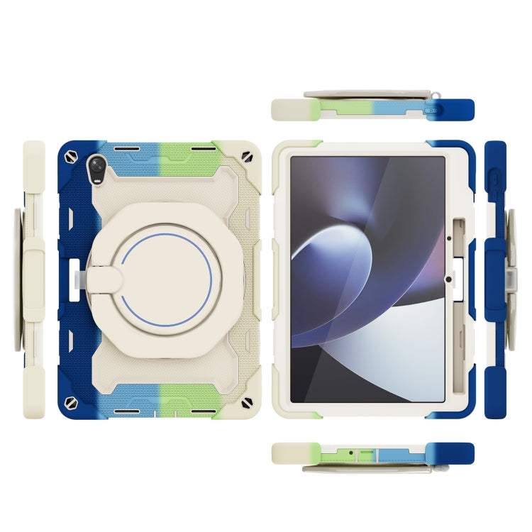 For OPPO Pad Armor Contrast Color Silicone + PC Tablet Case(Colorful Blue) - free shipping - PMC TechLife - Order now!