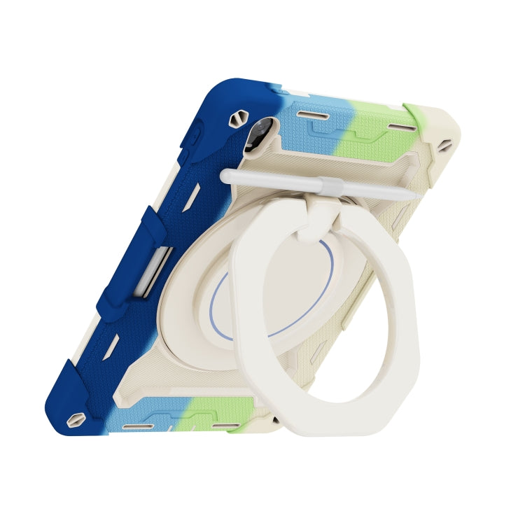 For OPPO Pad Armor Contrast Color Silicone + PC Tablet Case(Colorful Blue) - free shipping - PMC TechLife - Order now!