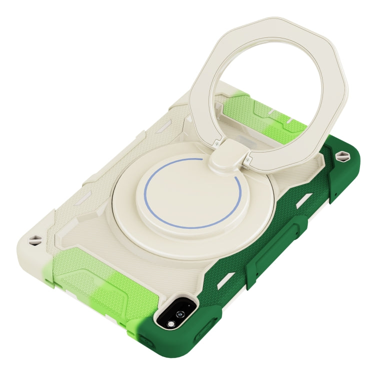 For Huawei MatePad 10.4 Armor Contrast Color Silicone + PC Tablet Case(Colorful Green) - Huawei by PMC TechLife | Online Shopping South Africa | PMC TechLife | Buy Now Pay Later Mobicred