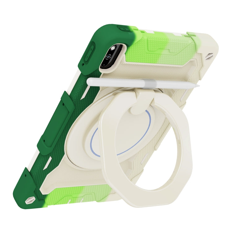 For Huawei MatePad 10.4 Armor Contrast Color Silicone + PC Tablet Case(Colorful Green) - Huawei by PMC TechLife | Online Shopping South Africa | PMC TechLife | Buy Now Pay Later Mobicred