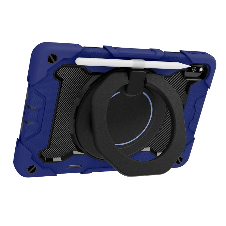 For Honor V6/Tablet V7 Armor Contrast Color Silicone + PC Tablet Case(Navy Blue) - Honor by PMC TechLife | Online Shopping South Africa | PMC TechLife | Buy Now Pay Later Mobicred