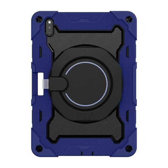 For Huawei Matepad Pro 10.8 Armor Contrast Color Silicone + PC Tablet Case(Navy Blue)