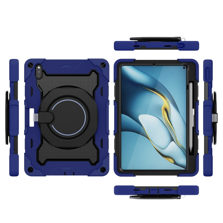 For Huawei Matepad Pro 10.8 Armor Contrast Color Silicone + PC Tablet Case(Navy Blue) - Huawei by PMC TechLife | Online Shopping South Africa | PMC TechLife | Buy Now Pay Later Mobicred