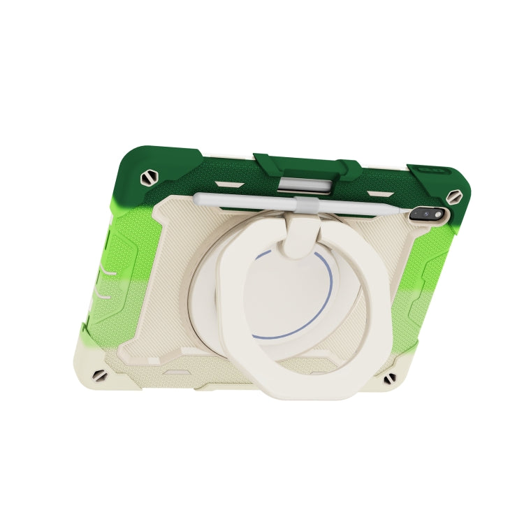For Huawei Matepad Pro 10.8 Armor Contrast Color Silicone + PC Tablet Case(Colorful Green) - Huawei by PMC TechLife | Online Shopping South Africa | PMC TechLife | Buy Now Pay Later Mobicred