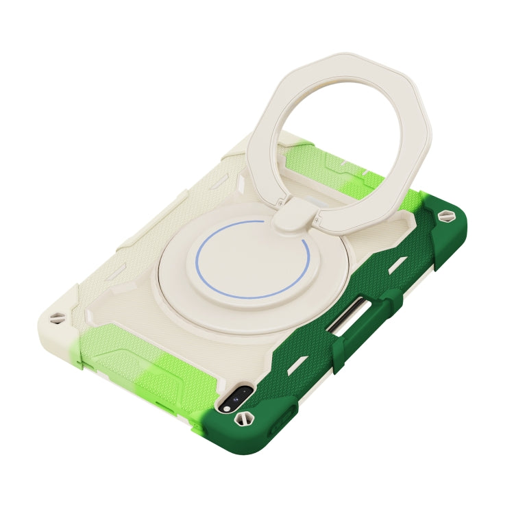 For Huawei Matepad Pro 10.8 Armor Contrast Color Silicone + PC Tablet Case(Colorful Green) - Huawei by PMC TechLife | Online Shopping South Africa | PMC TechLife | Buy Now Pay Later Mobicred
